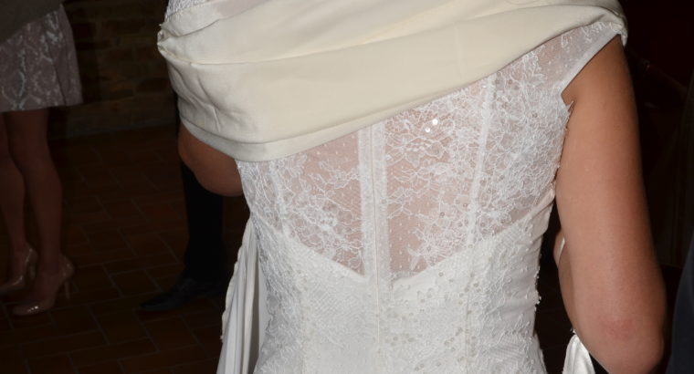Robe de mariée Cymbeline T36/38 en dentelle de Calais