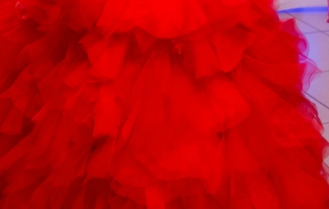 Robe de mariée rouge T40-42 XL